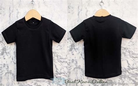 kaos polos hitam oversize depan belakang|kaos polos hitam anak.